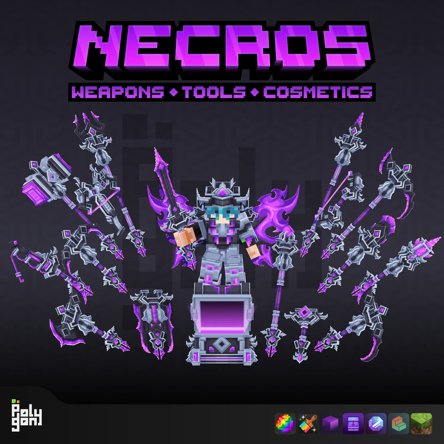 Necros Animated Weapons Tools and Cosmetics